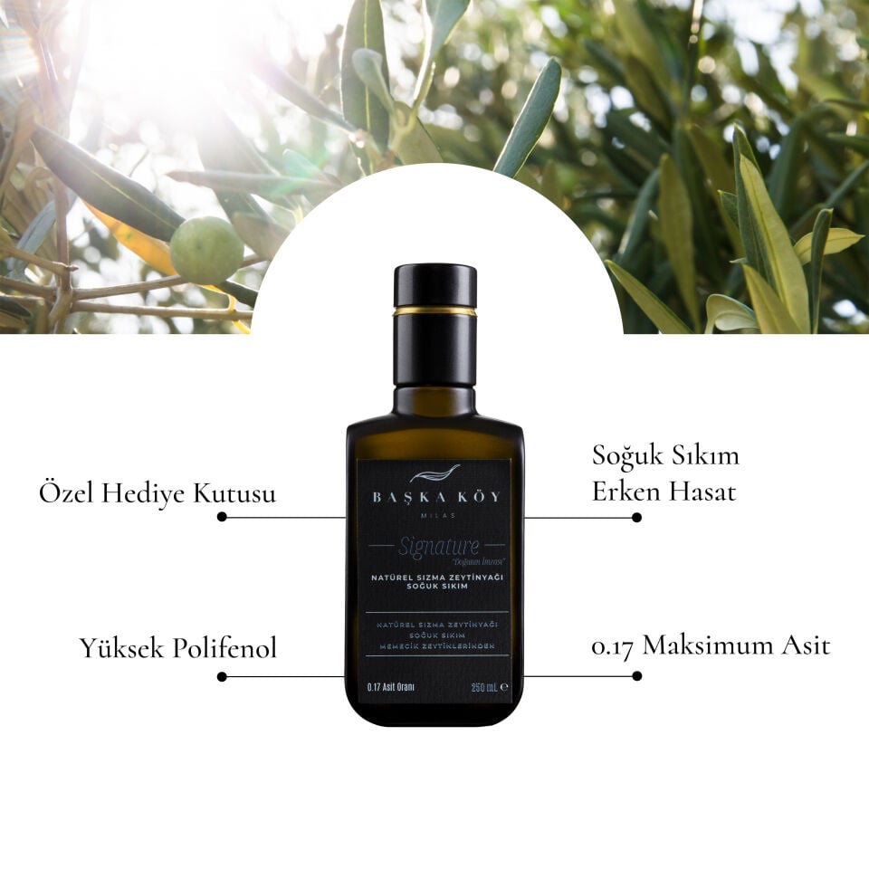 Başka Köy Signature: Özel Tasarım Kutulu Soğuk Sıkım Erken Hasat (250ml)
