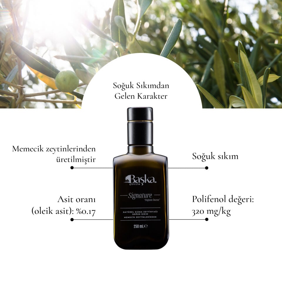 Başka Çiftlik Signature: Özel Tasarım Kutulu Soğuk Sıkım Erken Hasat (250ml)