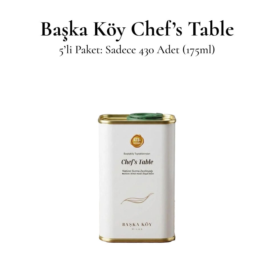 Başka Köy Chef’s Table 5’li Paket: Sadece 430 Adet (175ml)