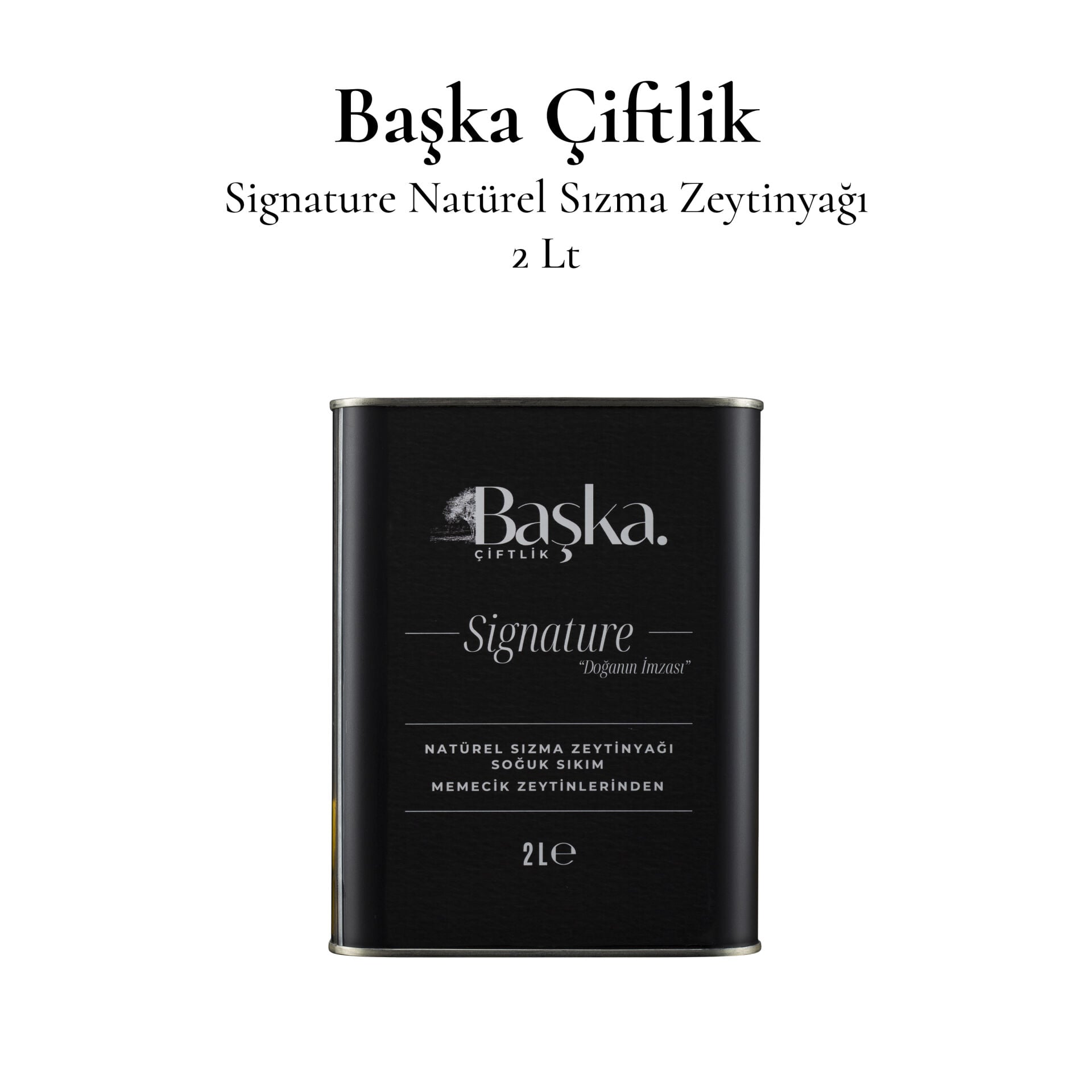 Başka Çiftlik Signature Memecik Soğuk Sıkım Natürel Sızma Zeytinyağı 2 L