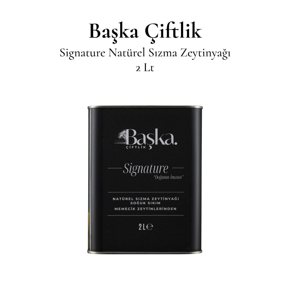 Başka Çiftlik Signature Memecik Soğuk Sıkım Natürel Sızma Zeytinyağı 2 L